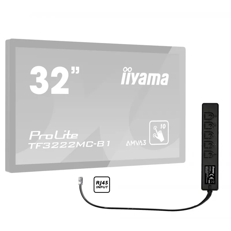 iiyama RC TOUCHV02 laidinis nuotolinio valdymo pultas monitoriui, 5 mygtukai