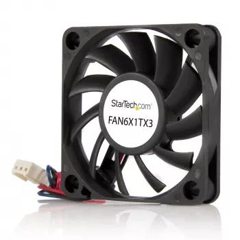 StarTech.com 60x10mm atsarginis kompiuterio korpuso ventiliatorius su rutuliniais guoliais ir TX3 jungtimi