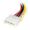 StarTech.com 6 colių LP4 į kairįjį kampą SATA maitinimo adapterio laidas