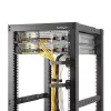 StarTech.com Daugiakryptis vertikalus serverio stovo kabelių tvarkymo D-žiedinis kabliukas 6x10 cm