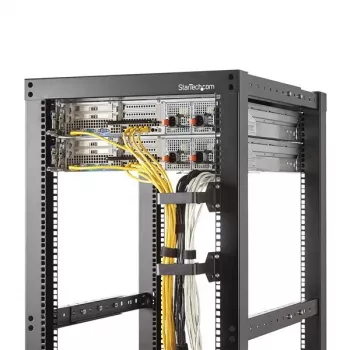 StarTech.com Daugiakryptis vertikalus serverio stovo kabelių tvarkymo D-žiedinis kabliukas 6x10 cm