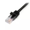 StarTech.com Cat5e jungiamasis kabelis su apsaugotais RJ45 kištukais - 3 m, juodas