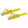 StarTech.com 1,5 m CAT6 eterneto kabelis - geltonas CAT 6 gigabito eterneto laidas - 250 MHz 100 W PoE RJ45 UTP tinklo/jungiamasis laidas su apsauga nuo užkabėjimo ir įtempimo mažinimu, individualiai išbandytas