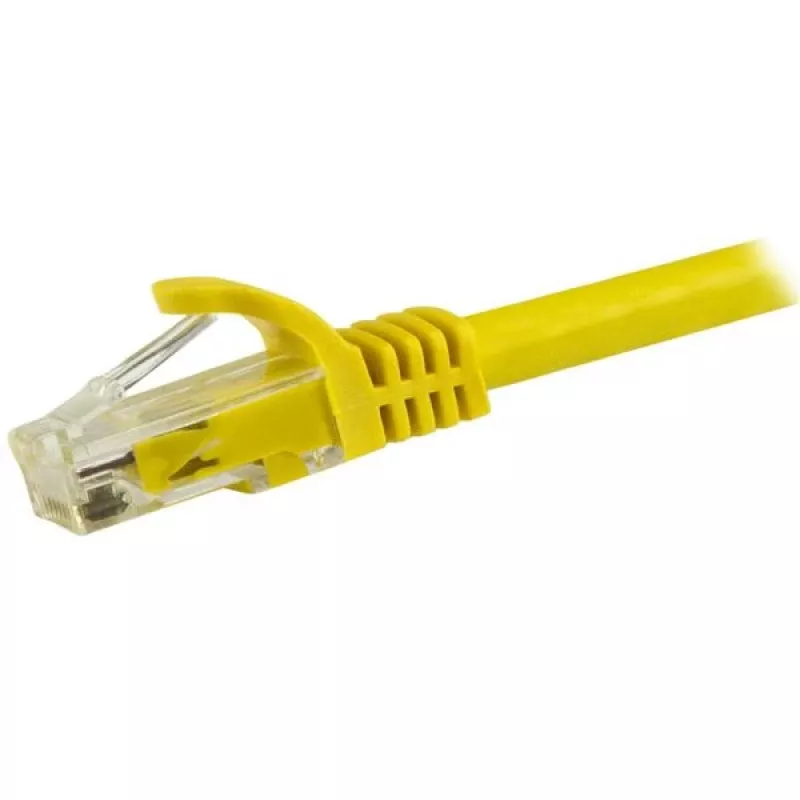 StarTech.com 1,5 m CAT6 eterneto kabelis - geltonas CAT 6 gigabito eterneto laidas - 250 MHz 100 W PoE RJ45 UTP tinklo/jungiamasis laidas su apsauga nuo užkabėjimo ir įtempimo mažinimu, individualiai išbandytas
