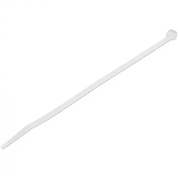 StarTech.com 8 colių (20 cm) kabelių raiščiai – 1/8 colio (4 mm) pločio, 2-1/8 colio (55 mm) ryšulio skersmuo, 50 svarų (22 kg) tempimo stipris, nailoniniai savaime užsifiksuojantys raiščiai su lenktu galu – 94V-2/UL sertifikuoti, 1000 vnt. pakuotė – balt