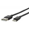 Mobilis 020013 Energia laidas USB-A į USB-C, 1 m, juodas