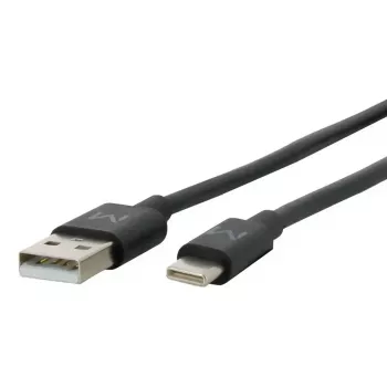 USB A į USB C laidas MOBILIS 020013 — 1 m, duomenų perdavimo sparta 0.48 Gbit/s, juodas