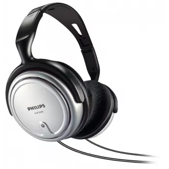 Philips SHP2500/10 laidinės ausinės televizoriui, juodos-sidabrinės