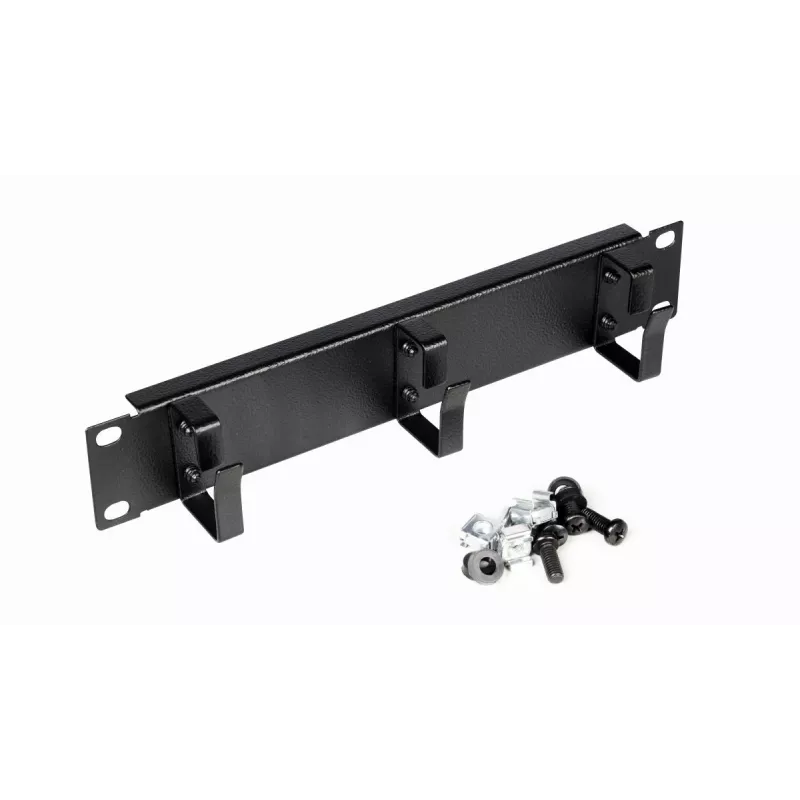 Kabelių žiedas EQUIP EZMR-10-B — metalinis, juodas, stovo aksesuaras, 1 vnt., 174 g