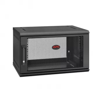 APC NetShelter WX AR106SH4 6U 19 colių sieninis patch kabinetas, 400 mm gylio, surinktas