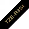 Brother TZe-R354 juostelė etikečių spausdinimui auksinė ant juodo
