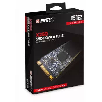 SSD diskas Emtec 512 GB M.2 Serial ATA III X250