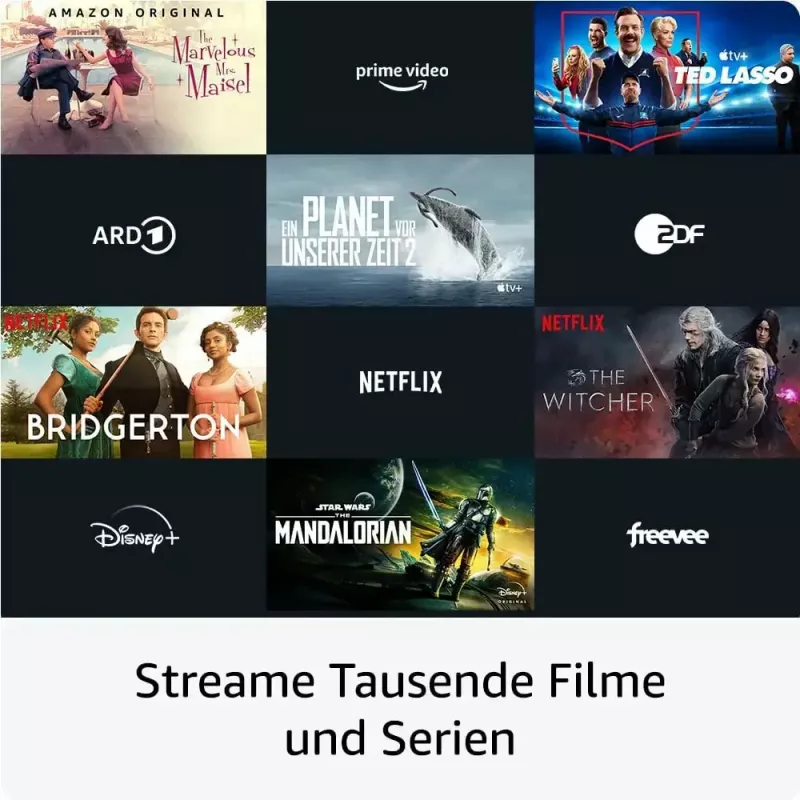 Amazon 4K Ultra HD USB TV srautinio turinio lazdelė, Wi‑Fi 6 (802.11ax), 3840×2160, USB maitinimas, juoda