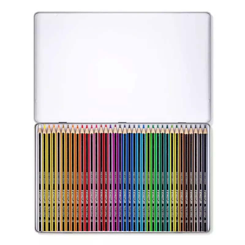 Spalvoti pieštukai Staedtler 185 M36, 36 spalvų, metalinė dėžutė