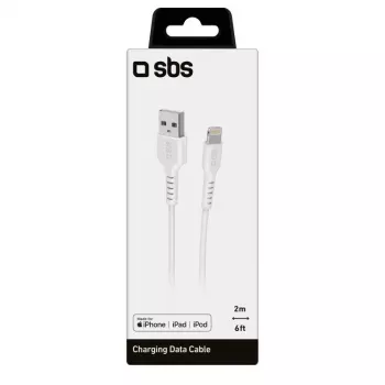 Lightning laidas SBS TECABLEUSBIP5289W 2m baltas USB A