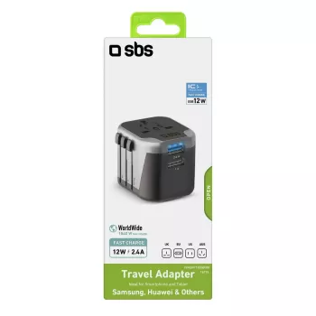 SBS Mobile TEADAPT2USBUNI USB adapteris, juodas/sidabrinis