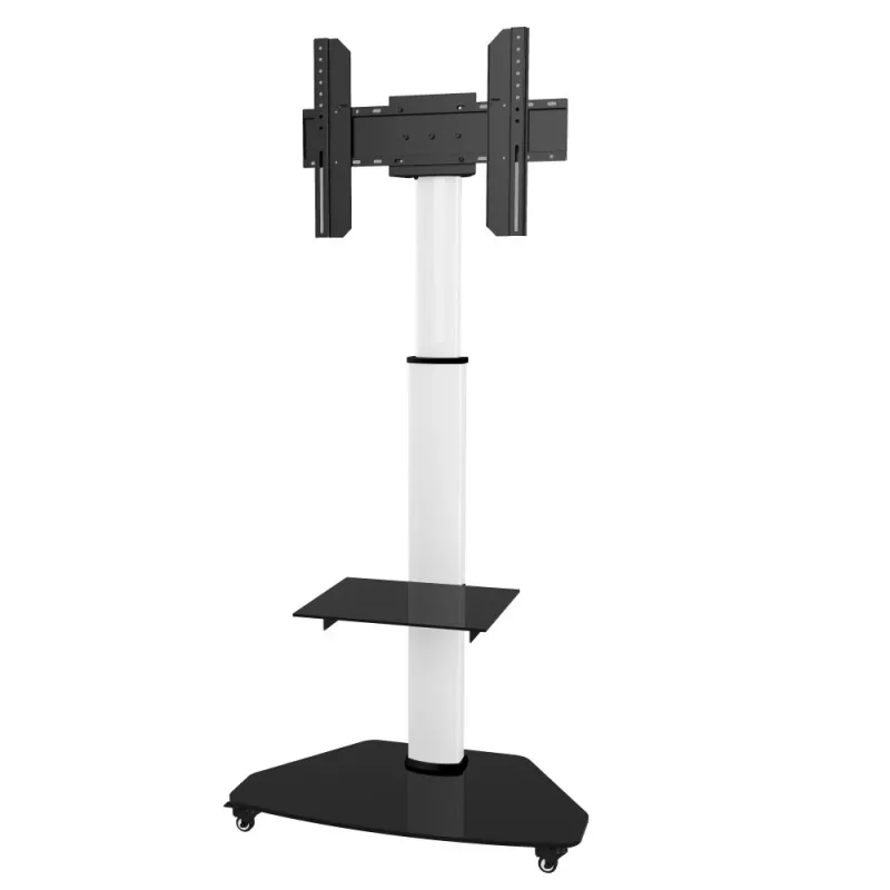 Techly grindinis stovas su lentyna televizoriui LCD/LED/Plasma 37-70 col. baltas