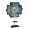 Techly grindinis stovas su lentyna televizoriui LCD/LED/Plasma 37-70 col. baltas