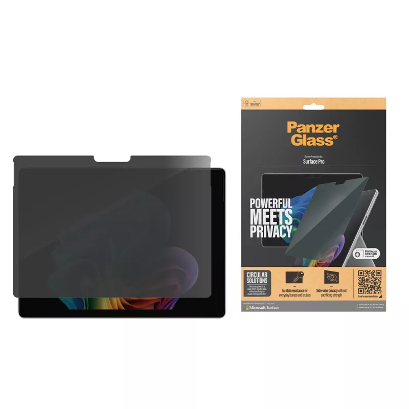 PanzerGlass ® Privatumo ekrano apsauga Microsoft Surface Pro X | Pro 8 | Pro 9 | Pro 10 | Pro 11th Edition | itwork.lt