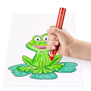 Akvarelinių pieštukų rinkinys Staedtler 140 C4P1 — 4 vnt. (Žalia, Oranžinė, Rožinė, Geltona)