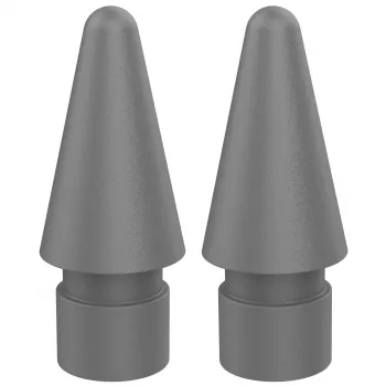 DEQSTER Pencil 2 atsarginiai antgaliai – 2 vnt., pilki, PVC