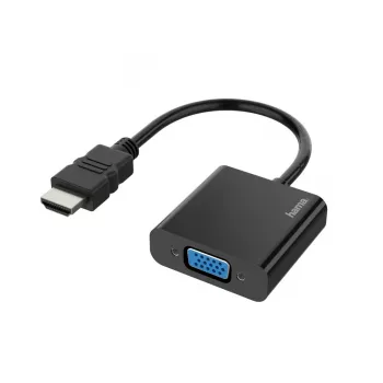 Hama 00200343 vaizdo kabelio adapteris 0,15 m HDMI A tipas (standartinis) – VGA (D-Sub) juodas