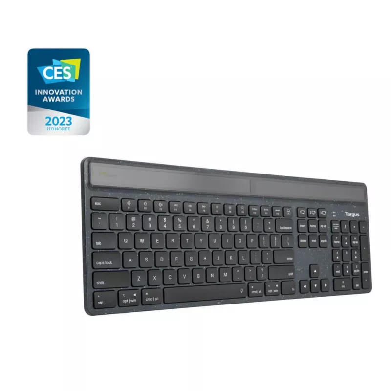 Targus EcoSmart AKB868FR klaviatūra Universal Bluetooth AZERTY prancūziška juoda