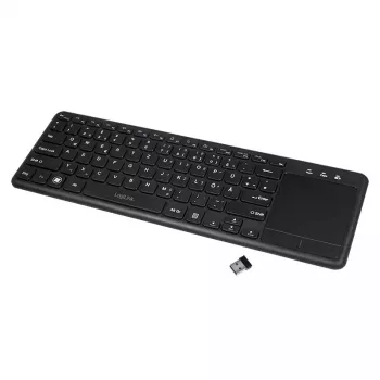 Belaidė klaviatūra LogiLink ID0188 Home RF Wireless QWERTZ juoda