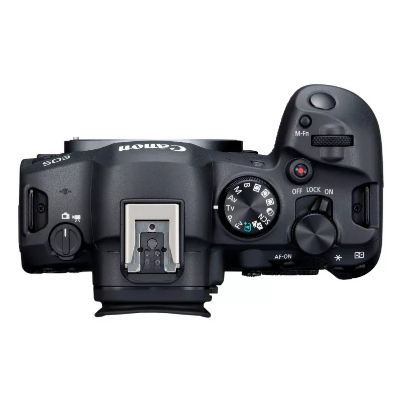 Veidrodinis fotoaparatas Canon EOS R6 Mark II (kėbulas) – 24,2 MP, CMOS, 4K vaizdo įrašas, 3 colių liečiamas ekranas, Wi‑Fi, 1/8000 s užraktas, 0,588 kg, juodas