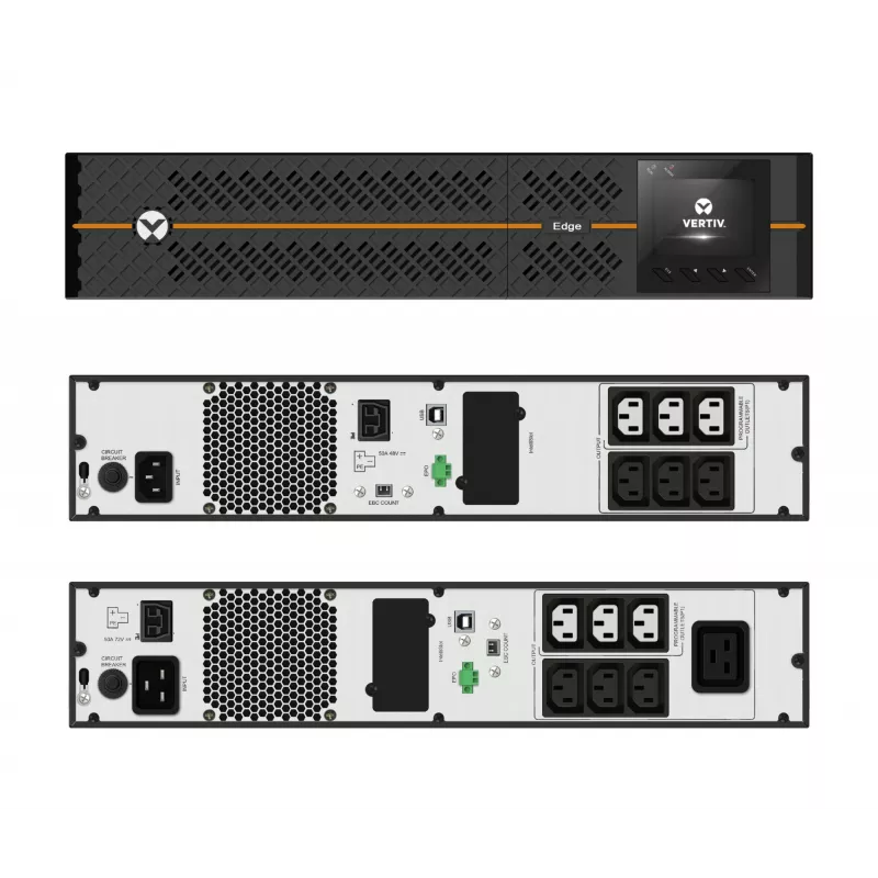 Vertiv Liebert Edge nepertraukiamo maitinimo šaltinis (UPS) - 3000VA 2700W 230V 2U linijinis interaktyvus AVR stelažas/bokštas
