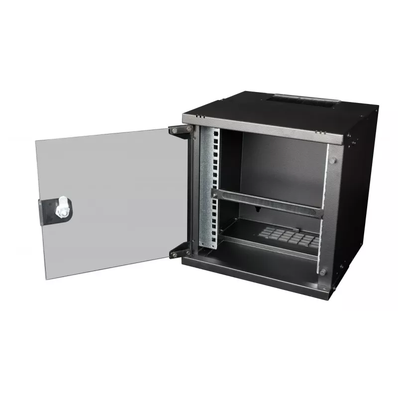 Kabelių tvarkymo panelė EQUIP EZMB-10-B, metalinė, juoda, 1U