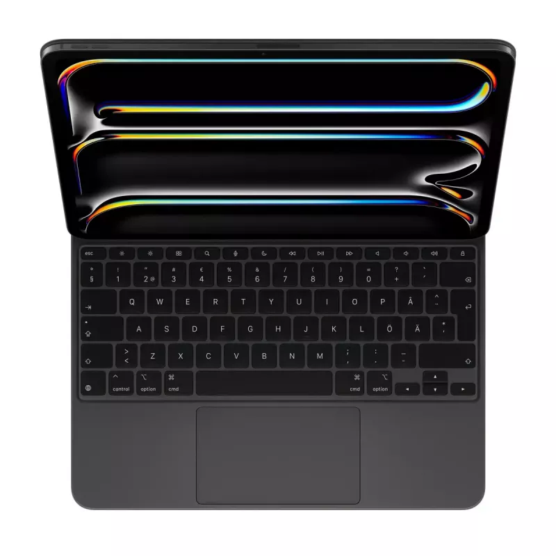 “Apple” belaidė klaviatūra “Magic Keyboard” skirta “iPad Pro” 13 colių M4, švediškas QWERTY išdėstymas, juoda