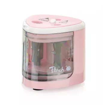 Elektrinis pieštukų galąstuvas Peach PO102 rožinė balta