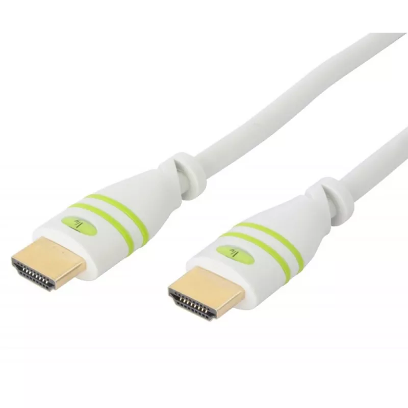 Techly 2m High Speed HDMI laidas su Ethernet A/A M/M Baltas ICOC HDMI-4-020WH