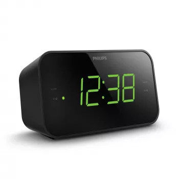 Philips TAR3306/12 žadintuvas su radiju, LED ekranu, juodas