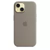 Silicone Dėklas Apple iPhone 15 MagSafe Clay Brown