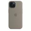 Silicone Dėklas Apple iPhone 15 MagSafe Clay Brown