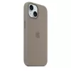 Silicone Dėklas Apple iPhone 15 MagSafe Clay Brown