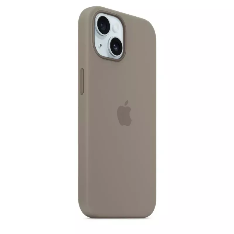 Silicone Dėklas Apple iPhone 15 MagSafe Clay Brown