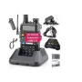 Nešiojama racija Baofeng UV-5R HTQ USB-C dviejų juostų 5W, 1800 mAh, FM 64–108 MHz, juoda
