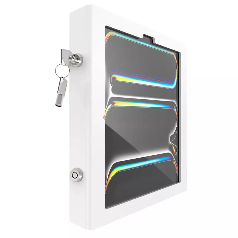 Važiuoklinis dėklas su stovu iPad Pro 13 colių — ram mount Apex Rise Freedom Extended, baltas, tinka M4 ir M5, su 4 raktais