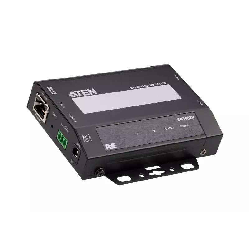 ATEN 2 prievadų RS-232 saugus įrenginių serveris su PoE