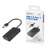 LogiLink USB 3.2 Gen1 4 prievadų USB šakotuvas juodas 5000 Mbit/s ABS