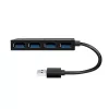 LogiLink USB 3.2 Gen1 4 prievadų USB šakotuvas juodas 5000 Mbit/s ABS