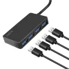 LogiLink USB 3.2 Gen1 4 prievadų USB šakotuvas juodas 5000 Mbit/s ABS