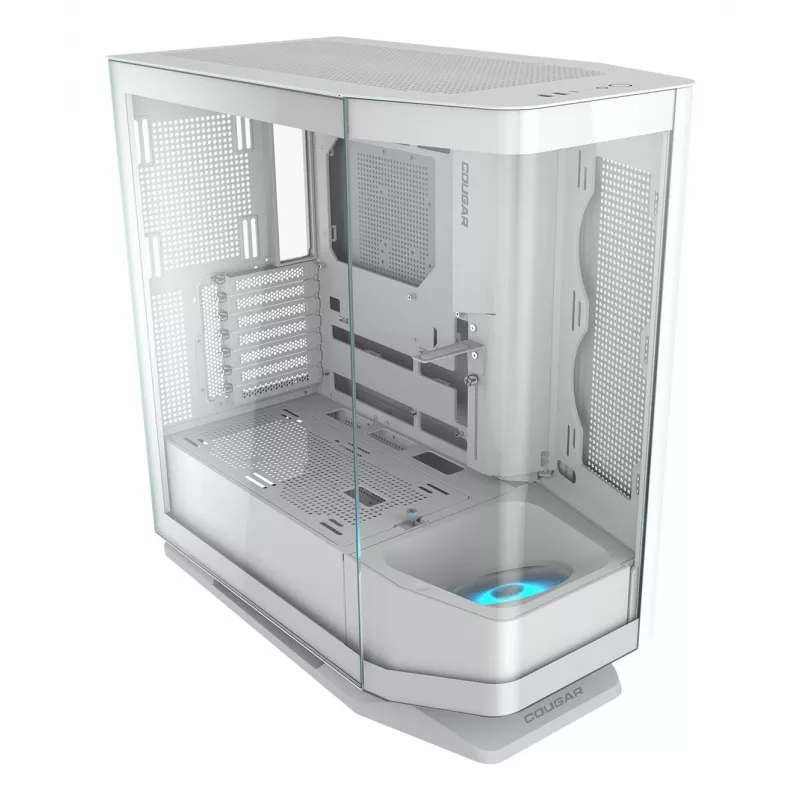 PC korpusas Midi Tower Cougar FV270 — Baltas, ATX/ EATX/ Micro-ITX, 2×3,5 colio + 2×2,5 colio, 120/140 mm ventiliatoriai