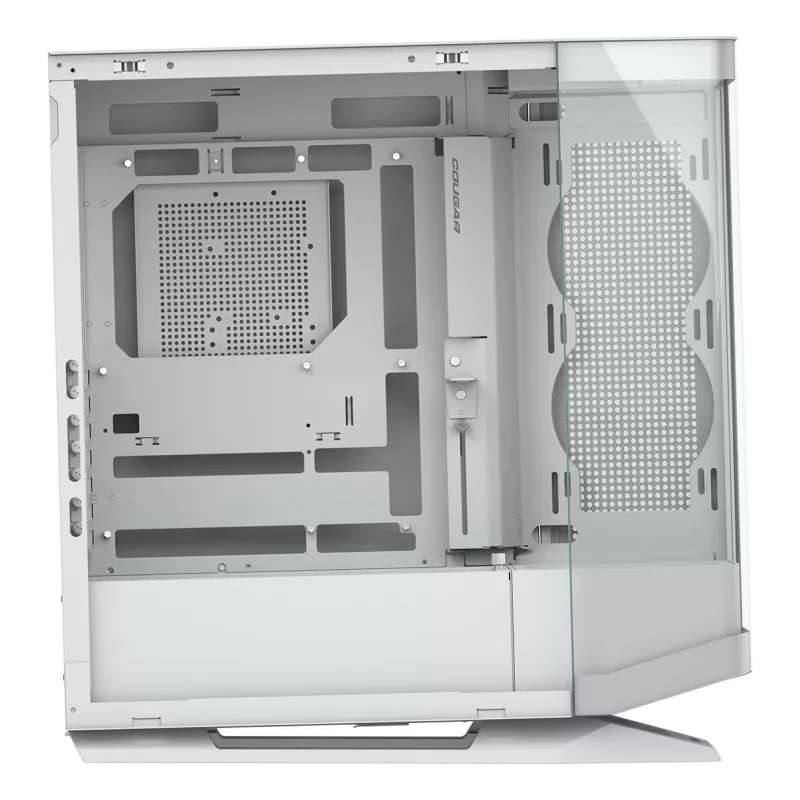 PC korpusas Midi Tower Cougar FV270 — Baltas, ATX/ EATX/ Micro-ITX, 2×3,5 colio + 2×2,5 colio, 120/140 mm ventiliatoriai