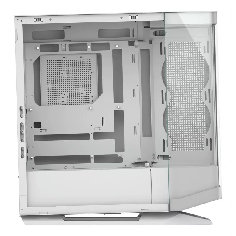 PC korpusas Midi Tower Cougar FV270 — Baltas, ATX/ EATX/ Micro-ITX, 2×3,5 colio + 2×2,5 colio, 120/140 mm ventiliatoriai