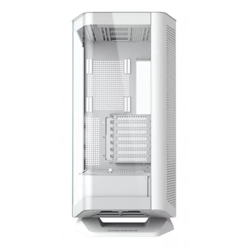 PC korpusas Midi Tower Cougar FV270 — Baltas, ATX/ EATX/ Micro-ITX, 2×3,5 colio + 2×2,5 colio, 120/140 mm ventiliatoriai