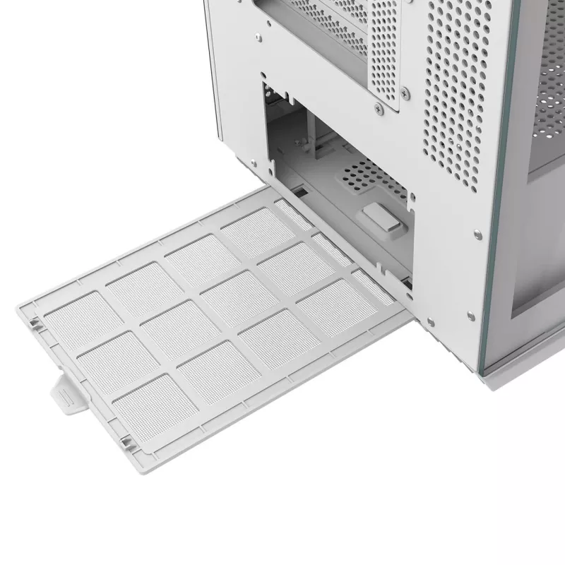 PC korpusas Midi Tower Cougar FV270 — Baltas, ATX/ EATX/ Micro-ITX, 2×3,5 colio + 2×2,5 colio, 120/140 mm ventiliatoriai